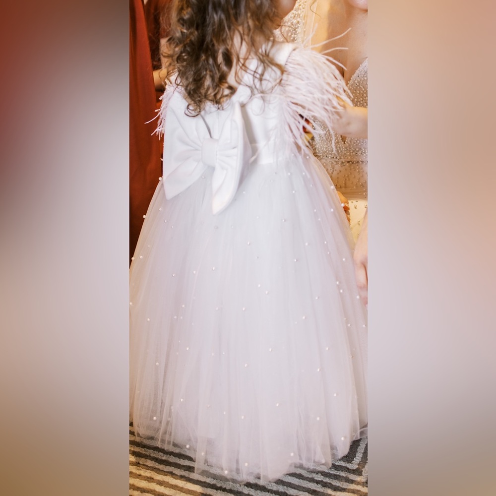 Handmade Velvet Flower Girl Dress
